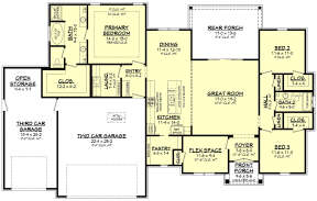 Main Floor for House Plan #041-00241
