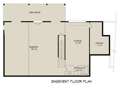 Basement for House Plan #940-00302