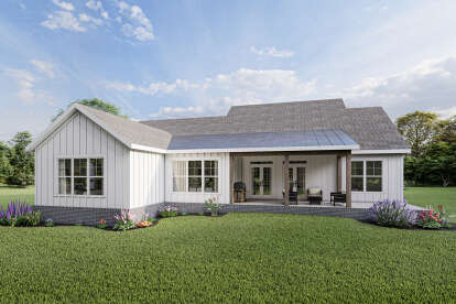 Modern Farmhouse House Plan #009-00301 Elevation Photo