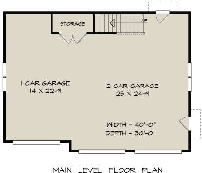 Garage Floor for House Plan #6082-00186