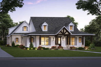 Modern Farmhouse House Plan #4534-00048 Elevation Photo