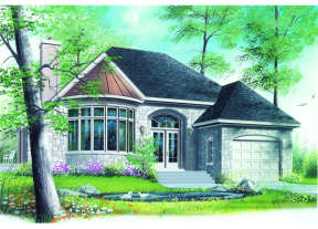 European House Plan #034-00006 Elevation Photo