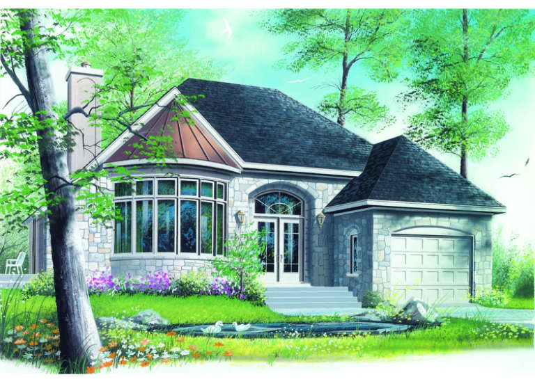 European House Plan #034-00006 Elevation Photo