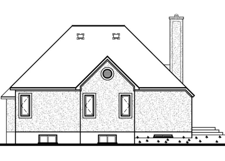 European House Plan #034-00006 Elevation Photo
