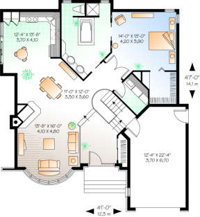 Floor Plan for House Plan #034-00006