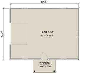 Garage Floor for House Plan #5032-00065
