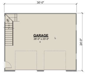 Garage Floor for House Plan #5032-00066