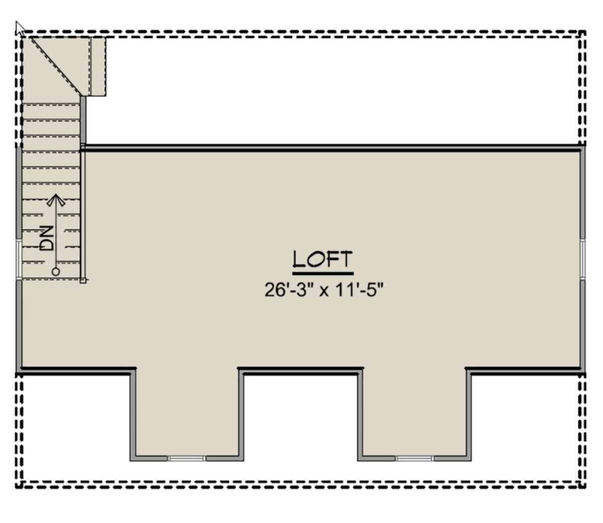 Loft for House Plan #5032-00066