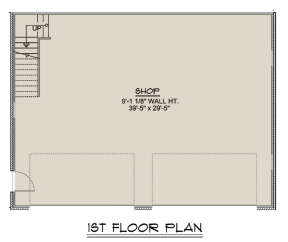 Garage Floor for House Plan #5032-00067