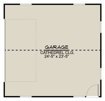 Garage Floor for House Plan #5032-00068
