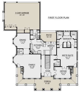 Main Floor for House Plan #5445-00442