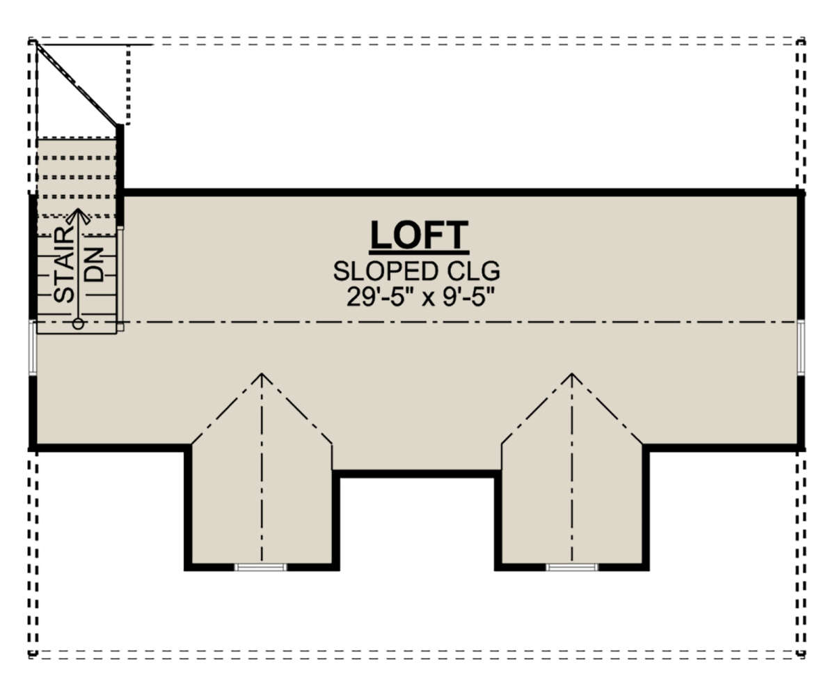 Loft for House Plan #5032-00070