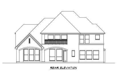 French Country House Plan #5445-00445 Elevation Photo