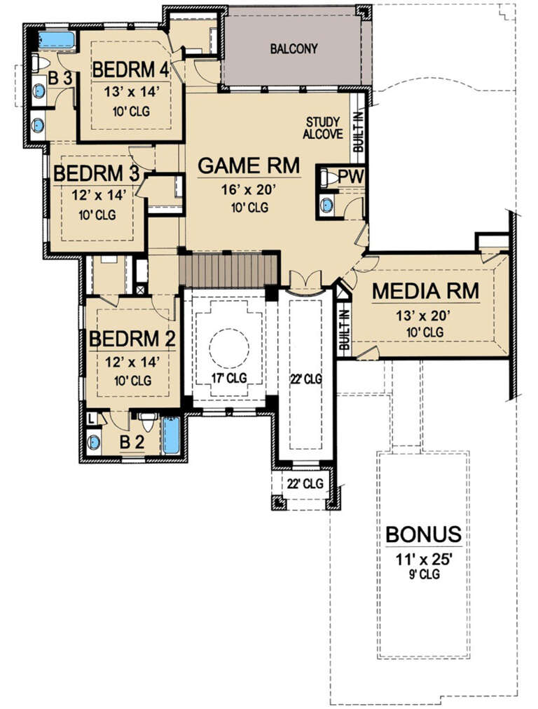 House Plan House Plan #25214 Drawing 2