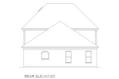 European House Plan #5445-00446 Elevation Photo