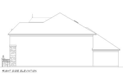 European House Plan #5445-00446 Elevation Photo