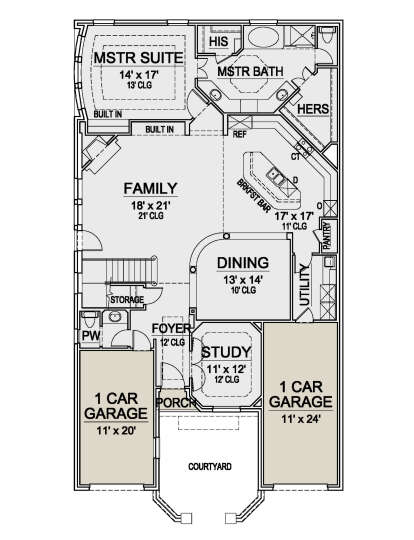House Plan House Plan #25215 Drawing 1