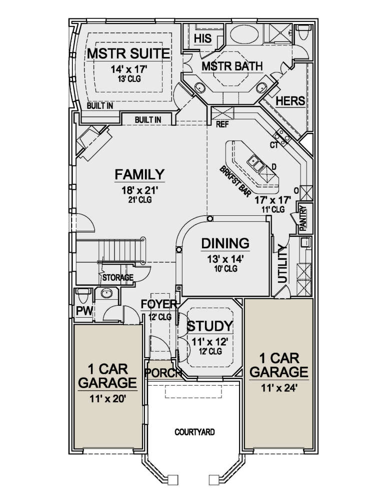 House Plan House Plan #25215 Drawing 1