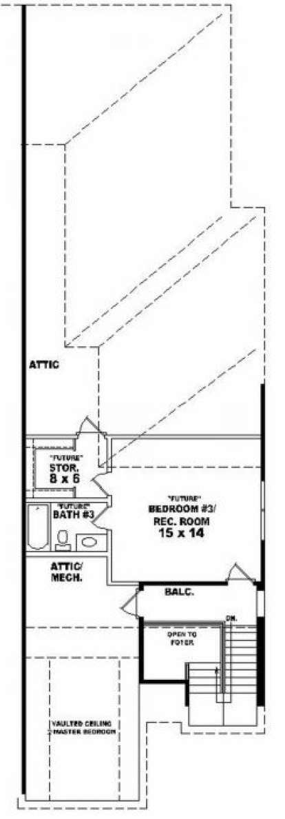 Second Floor for House Plan #053-00255