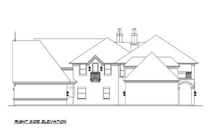 European House Plan #5445-00452 Elevation Photo