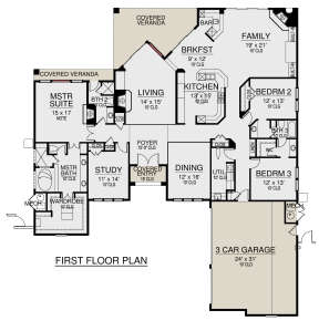 Main Floor for House Plan #5445-00453