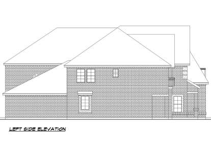 European House Plan #5445-00454 Elevation Photo