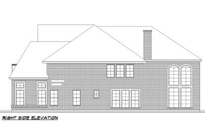 European House Plan #5445-00454 Elevation Photo