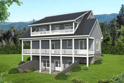 Country House Plan #940-00304 Elevation Photo