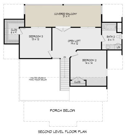 Second Floor for House Plan #940-00304