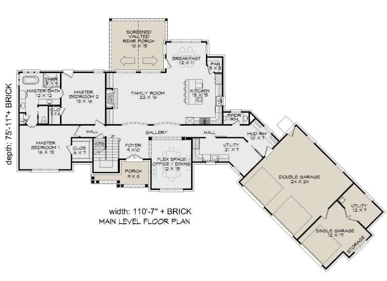 House Plan House Plan #25230 Drawing 1