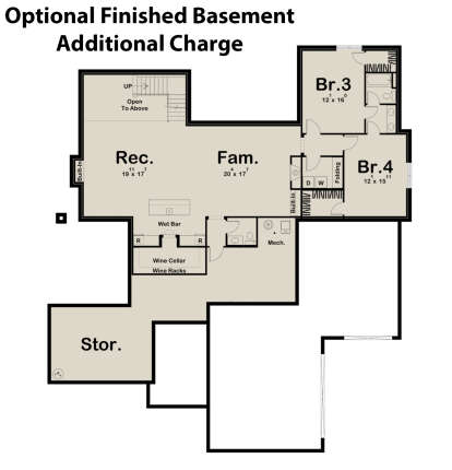 Basement for House Plan #963-00484