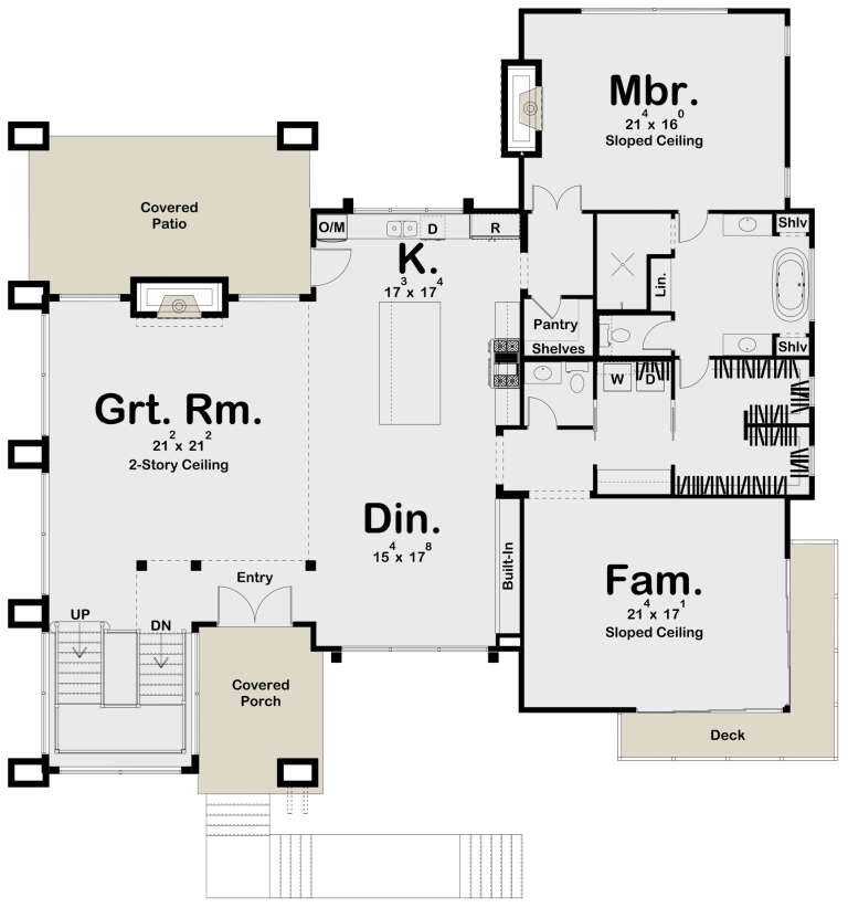 House Plan House Plan #25233 Drawing 1