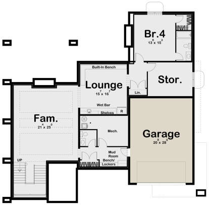 Basement for House Plan #963-00485