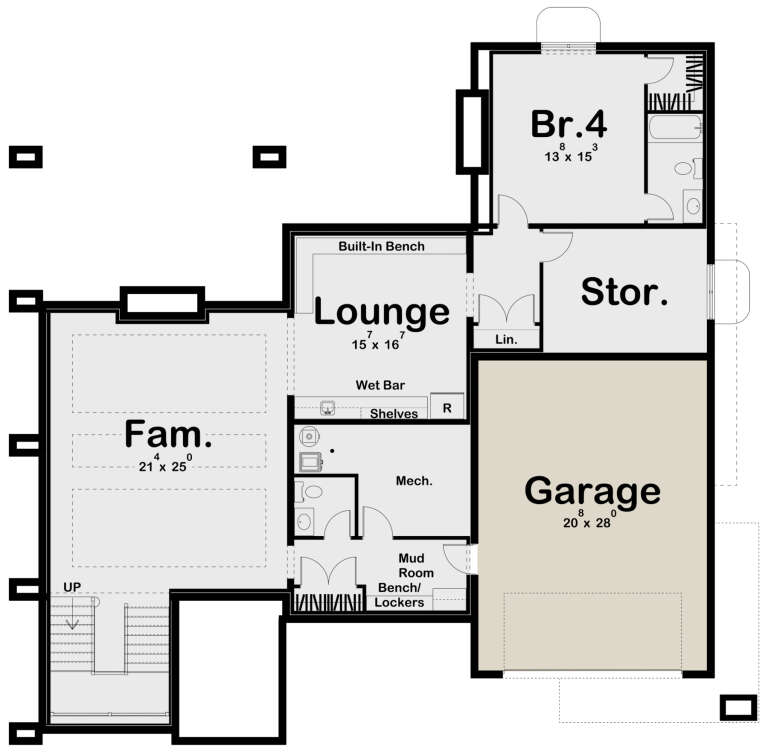 House Plan House Plan #25233 Drawing 3
