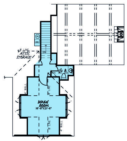 Bonus Room for House Plan #8318-00188