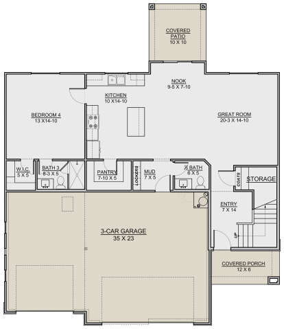 Main Floor for House Plan #7306-00022