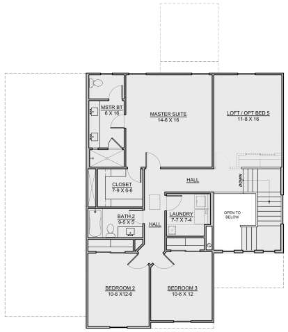 Second Floor for House Plan #7306-00022
