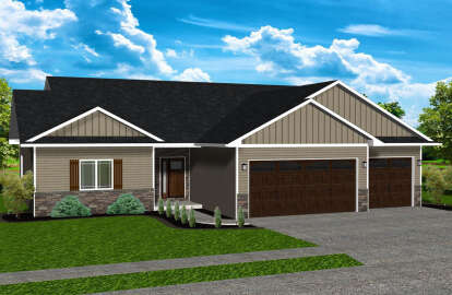 House Plan House Plan #25239 Front Elevation 