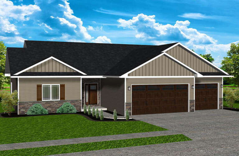 House Plan House Plan #25239 Front Elevation 