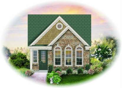 French Country House Plan #053-00257 Elevation Photo