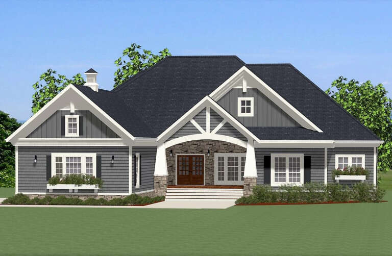 Craftsman House Plan #6849-00100 Elevation Photo