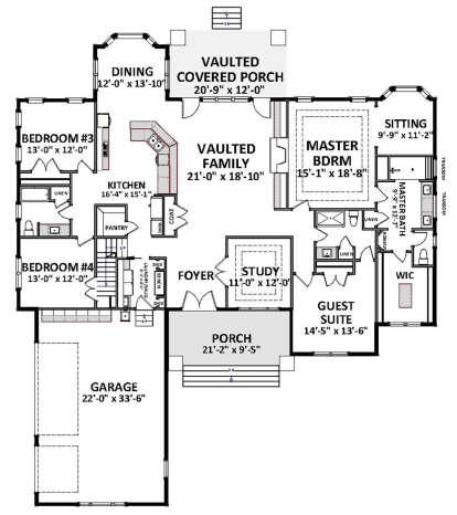 House Plan House Plan #25242 Drawing 1