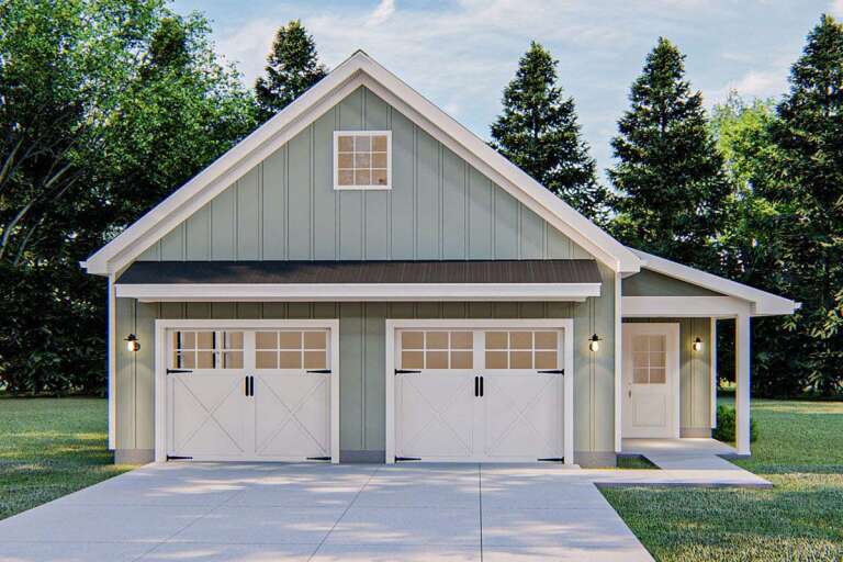 Modern Farmhouse House Plan #963-00487 Elevation Photo