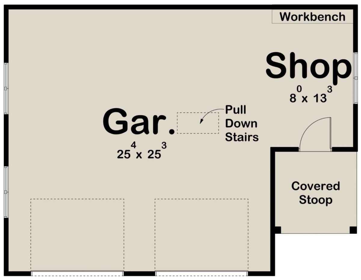 Garage Floor for House Plan #963-00487