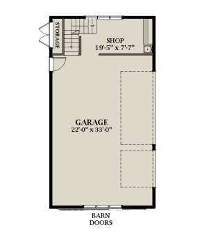 Garage Floor for House Plan #6849-00101