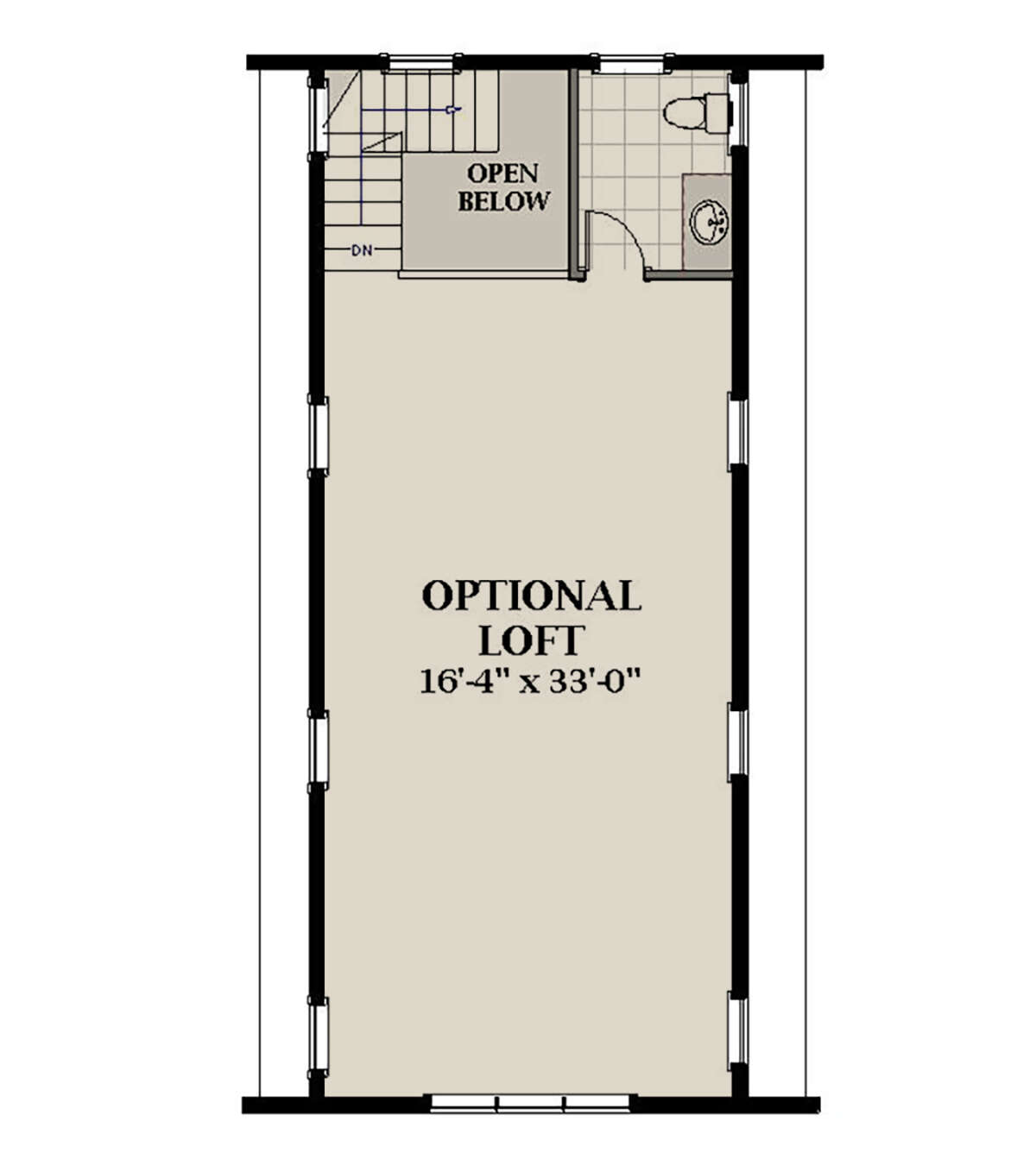 Loft for House Plan #6849-00101