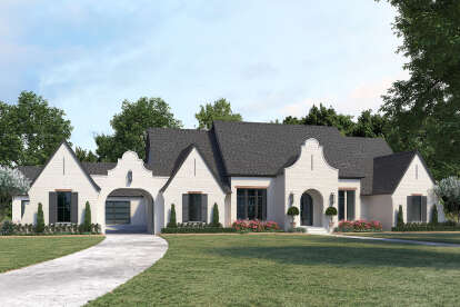 European House Plan #4534-00049 Elevation Photo