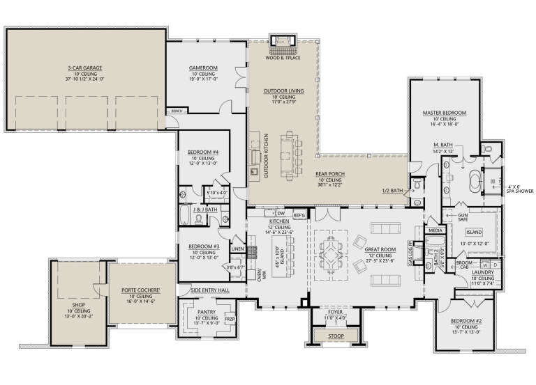 House Plan House Plan #25248 Drawing 1
