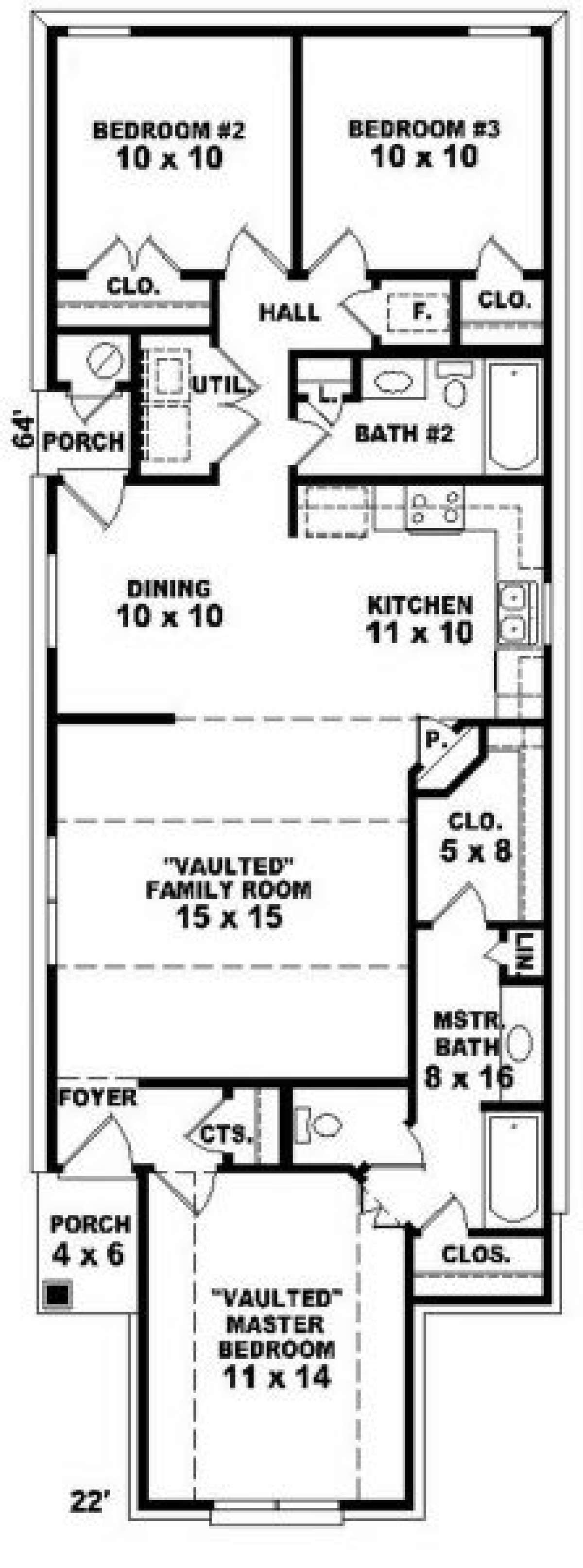 Floorplan for House Plan #053-00258
