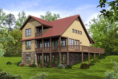 Country House Plan #940-00309 Elevation Photo